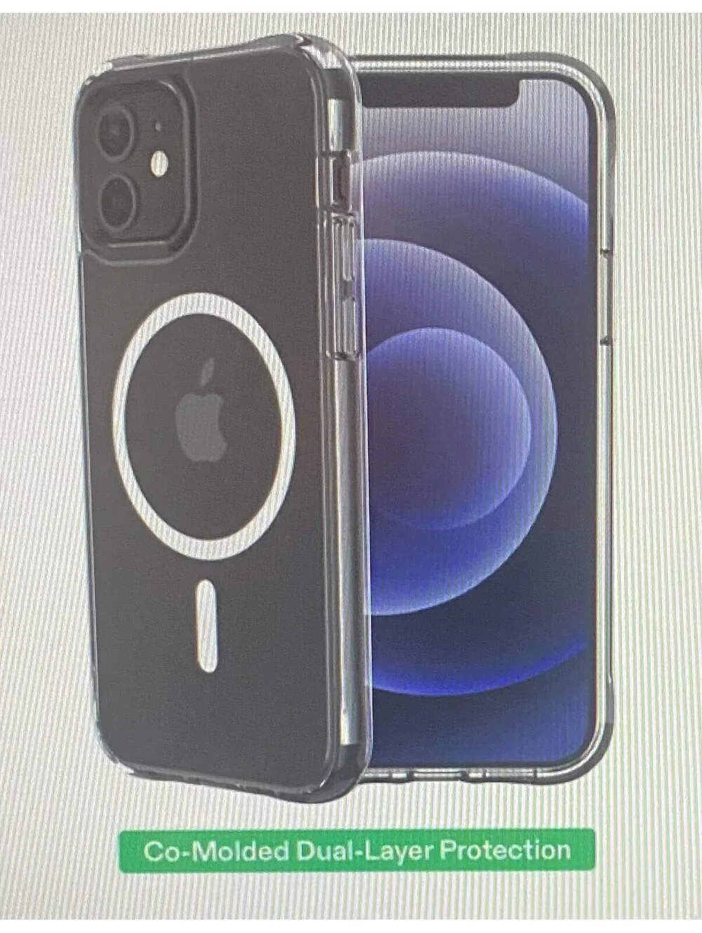 Onn Case for iPhone 12/12 Pro Clear